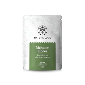 NATURE LOVE® Riche en Fibres - 450g de poudre - fibres qualité bio : cosses de graines de puces, fibres d’acacia, inuline, fi