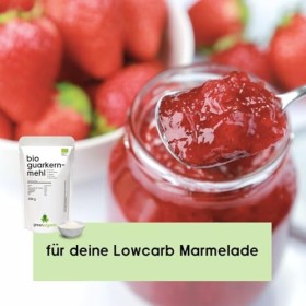 Farine de guar bio 200 g | Guar Gum Bio Guarkern Farine issue de culture contrôlée E412 sans gluten Liant épaississant 200 g