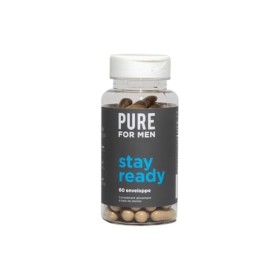 Pure For Men Supplément de fibres Original Cleanliness Stay Ready 60 capsules végétaliennes aide à promouvoir la régularité d