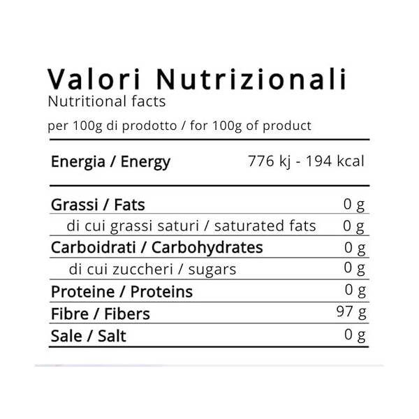 Metafood - INULINE Naturelle en poudre à longue chaîne de racine de chicorée - 500 gr