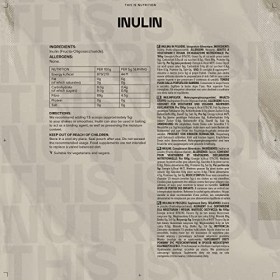 Bulk Poudre dinuline, riche en fibres, 500 g LEmballage Peut Varier