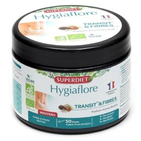 SUPERDIET – HYGIAFLORE TRANSIT BAOBAB BIO – Transit & Fibres – Phytothérapie – Fabrication Française – Pot de 184g