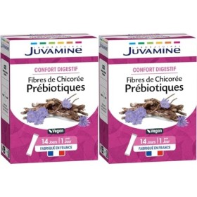 JUVAMINE - Confort digestif - Inuline de Chicorée Flore Intestinale - 14 Sticks Lot de 2 