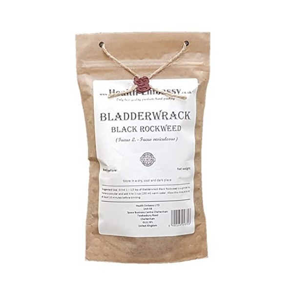 Fucus Vésiculeux - Fucus L - Bladderwrack Black Rockweed Health Embassy 50g 