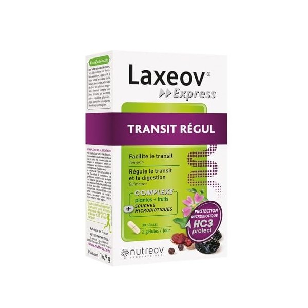 Nutreov Laxeov Express Transit Régul 30 Gélules