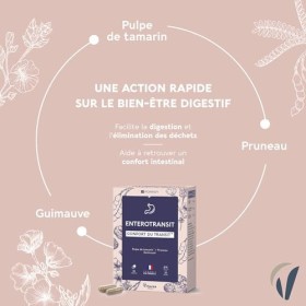 Yves Ponroy EnteroTransit - Complément Alimentaire Transit Intestinal - A base de Tamarin, Jus de Pruneaux et Guimauve - 10 G