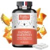 Enzymes Digestives - Lactase, Bromélaïne, Papaïne, Protéase, Amylase, Lipase et Probiotique - 90 Gélules - Pour la Digestion,