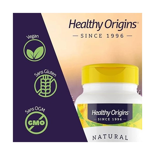 Healthy Origins, Natural Digestive Enzymes Enzymes Digestives Naturelles , 90 Capsules végétaliennes, Sans Gluten, Végétarie