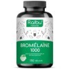 Raibu Bromélaïne Pure I 1000 mg 2.500 GDU/G I 150 Gélules gastro-résistantes I Enzymes Digestives I Extrait Naturel dAnana