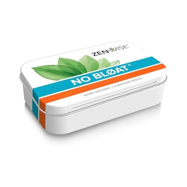 Zenwise, No Bloat Enzymes Digestives , 14 Capsules, Sans Gluten, Sans Soja, Sans OGM