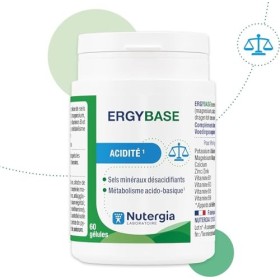 Nutergia – ERGYBASE - Acidité – Maintien de l’équilibre acido-basique – Fonctionnement des enzymes digestives – Complément al