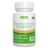 Enzymes Digestives & Bétaïne HCl, 90 Capsules, Complexe Avancée de 10 Enzymes Digestives compris Bromélaïne, Papaïne, Lactase