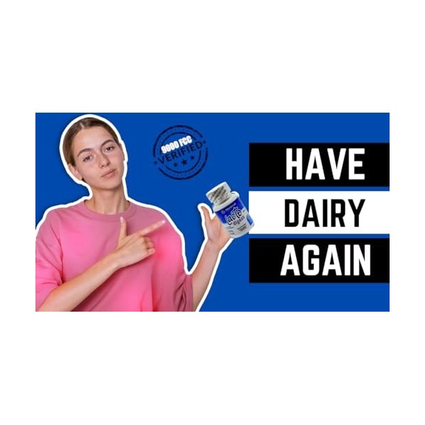 LactoDigest® - Soulagement naturel rapide et puissant de lintolérance au lactose, enzyme lactase 9000 FCC, 60 gélules. Fabri