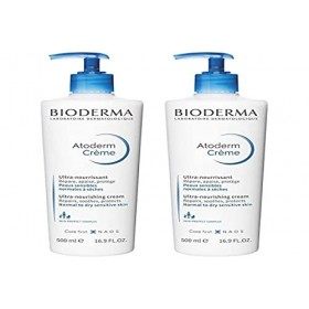 Bioderma - Atoderm - Crème ultra-nourrissante - Hydratant 24 heures - Crème pour les peaux sèches et très sèches - Lot de 2 x
