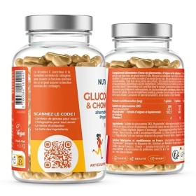 NUTRI & CO Glucosamine & Chondroïtine™ + Vitamine C - Anti-inflammatoire, Soulagement des Articulations et Soutien Osseux - H