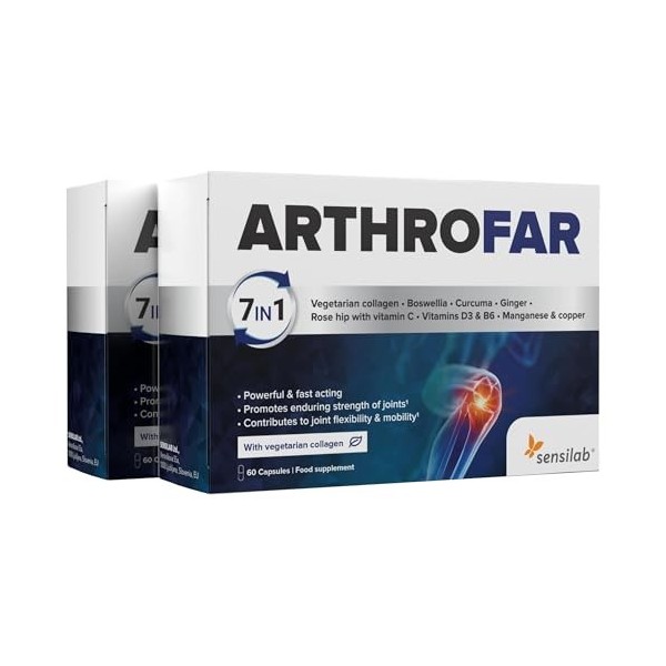 Boswellia serrata gélules - Glucosamine Chondroïtine, Curcuma, Collagène, Vitamine C, Extrait de Gingembre, Vitamine B6, D3, 