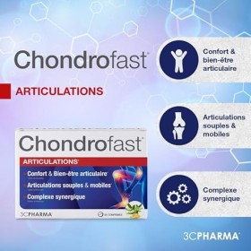 3c Pharma - Chondrofast Articulations 60 Comprimes 3c Pharma