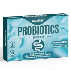 Probiotique Flore Intestinale avec 20 Mld UFC pour le Microbiote Intestinal - 40 Comprimés avec 20 Souches Bactériennes - Enr
