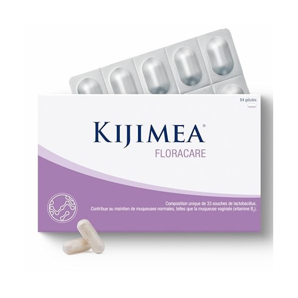 Kijimea FloraCare – inspiré par le microbiome vaginal naturel | 33 souches spécifiques de lactobacilles, à une dose particuli