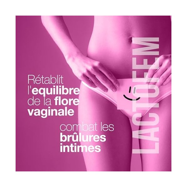 Probiotique Flore Intime, Utile en cas de: Mycose Vaginose et Vaginose Bactérienne. Probiotique Dosage Élevé avec Lactobacill