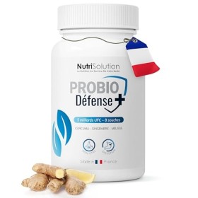 Probio Defense+ : Mélange Probiotique & Plantes - Santé Digestive - 8 Souches Probiotiques, Prébiotiques & Extraits Végétaux 