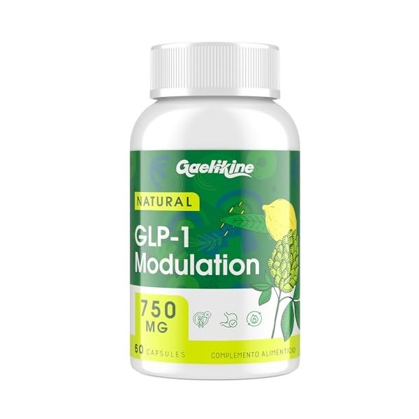 Modulation du GLP-1 750 mg Pour La Gestion du Poids, La Suppression de lappétit Et La Santé Intestinale, Supplément Naturel 