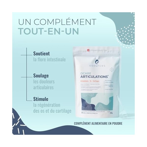 TOUT EN UN -Articulations 4 mois - Fibres prébiotiques 4000mg - MSN 450mg - Curcuma 200mg - Collagène 800mg - Ortie & Bambou 