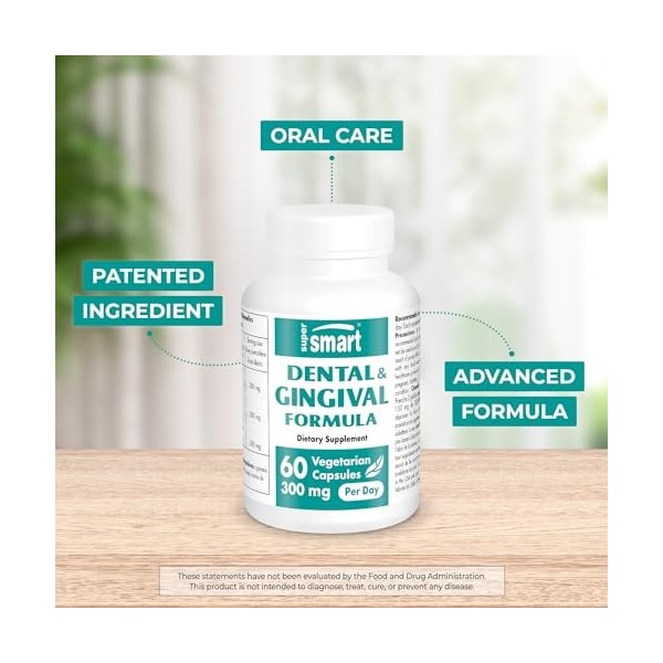 Dental & Gingival Formula - Complément pour Gencives Sensibles - Santé Bucco-dentaire - Aide à Réduire lInflammation des Gen