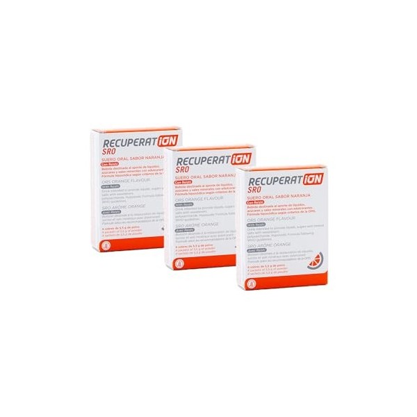 RECUPERAT-ION - Sérum oral, Pour les enfants et Adultes, Températures élevées, Action prébiotique et protectrice Pack 3 pcs 