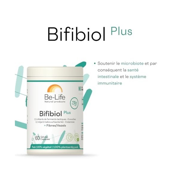 BE-LIFE | Bifibiol plus | Complément alimentaire | Digestion équilibre intestinal| Soutient la santé intestinale et le systèm