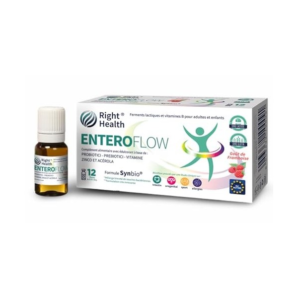 ENTEROFLOW: Ferments, Probiotiques, Prébiotiques. Formule brevetée pour les troubles intestinaux dus à laltération de la flo