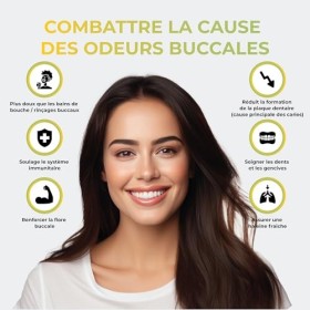 Comprimés à sucer pour une haleine fraîche, 90 comprimés à la framboise, contre la mauvaise haleine, avec vitamine D3, 3 mois