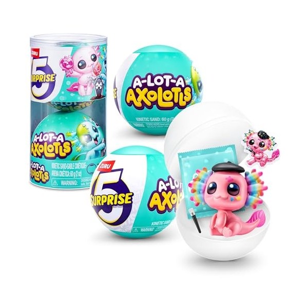 5 Axolotols Surprise A-Lot-A 2 Capsules 