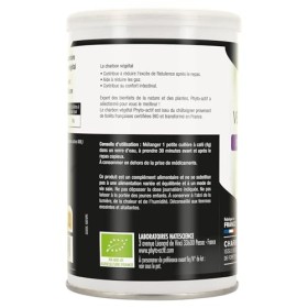 PHYTO-ACTIF | Charbon Végétal Activé Bio | Complément alimentaire Digestion |Réduit lexcès de flatulence | Aide à réduire le