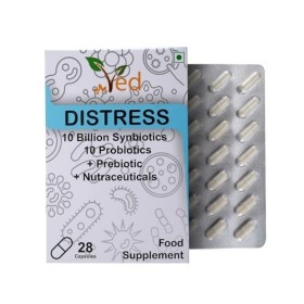 Complexe de probiotiques et prébiotiques VED Distress Complex - 10 milliards dUFC - 28 capsules probiotiques pour femmes et 