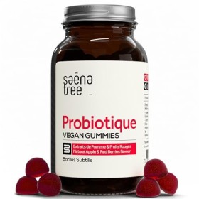Probiotique Flore Intestinale - 60 Gummies Vegan 20-30 jours de traitement sans sucres ajoutés - 3,000 Millions UFC de Baci