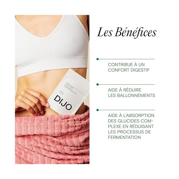DIJO - 5-Day Reset - Cure Ventre Plat en 5 Jours - Réduit Ballonnements - Formule Unique avec Carvi, Charbon Végétal, Fenouil