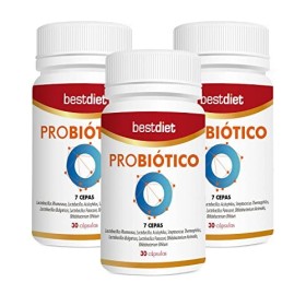 BestDiet - Probiotic : formulé avec le prébiotique FOS et une variété de bifidobactéries et de lactobacilles, protège et renf