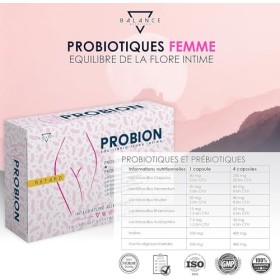 PROBION | Probiotique Flore Intime | Équilibre De La Vaginale | Supplément Alimentaire| Aide À Promouvoir Le Bien-Être De La 