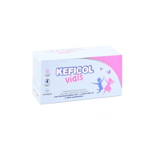 Keficol - Complément alimentaire avec probiotique Lactobacillus Kefiri et fibres prébiotiques GOS. Diarrhée, constipation, IB