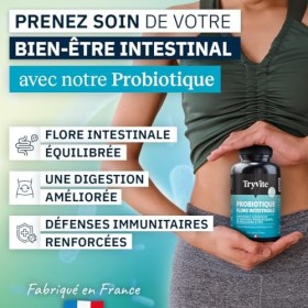 L Gasseri Probiotique Flore Intestinale | 60 Milliards UFC/Jour | Lactobacillus Gasseri Probiotiques | Ventre Plat | 30 Gélul