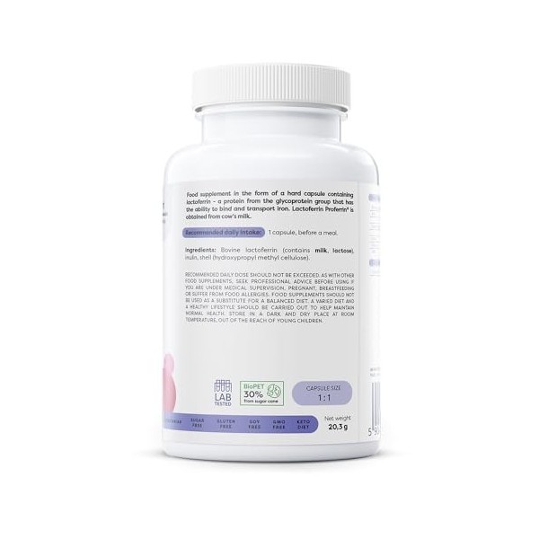 Osavi Lactoferrin, 200mg - 60 caps