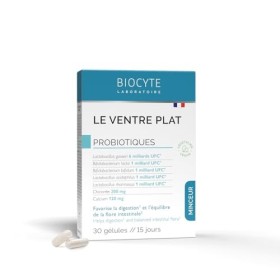 BIOCYTE Le Ventre Plat - Complément Alimentaire Minceur Double Action - Favorise la digestion, Equilibre Flore Intestinale - 