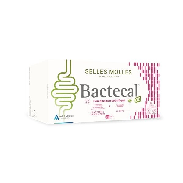 Bactecal GE - Probiotiques pour le bien-être intestinal et la santé digestive, Pour des selles normales, favorisant le systèm