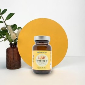 Parinat - L.A.B Symbiodor - Complément Alimentaire Bio pour Muqueuse Intestinale - Avec Biotine et Lactobacillus LB - 60 Gél