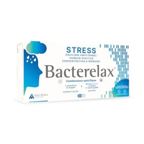 Bacterelax – Anti-Stress - Humeur positive, Équilibre émotionnel, Détente,Concentration et Mémoire - Probiotiques, Safran, Ma