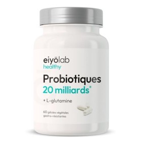 Probiotiques 20 Milliards d’UFC + Glutamine | Flore Intestinale et Cicatrisation de la Muqueuse | Idéal Contre la Perméabilit