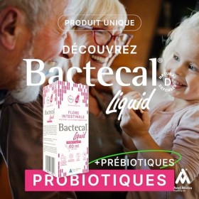 Bactecal D Liquid Défenses naturelles - Probiotiques & Prébiotique - Reconstitue la Flore Intestinale et Renforce le Systèm