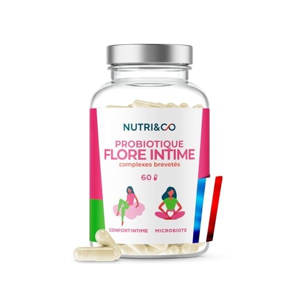 NUTRI & CO Probiotique Flore Intime - 6 Souches dont Lactobacillus Crispatus + 2 Complexes Brevetés SynbAEctive® - Flore Inti