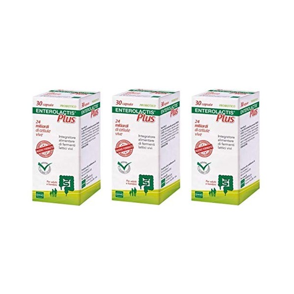 Enterolactis plus 30 cps 3 paquets 